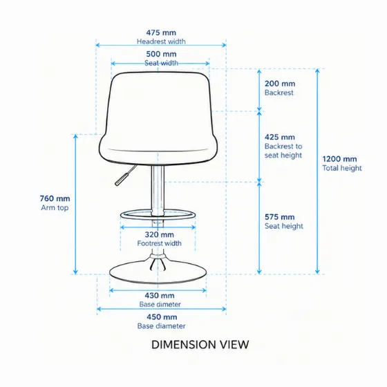 Hi-rise-bar-stool-installed-at-counter-delhi-ncr