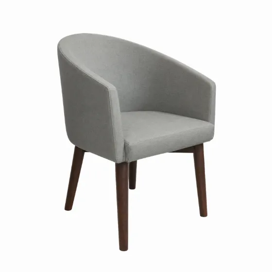 Lounge-chair-grey-fabric-front-view