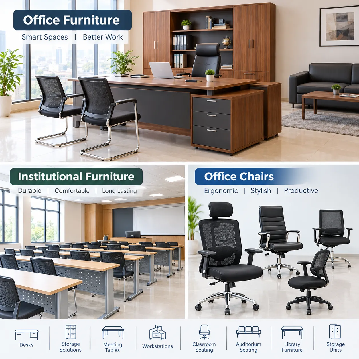 Office and institutional furniture solutions by Vijay Laxmi Furniture